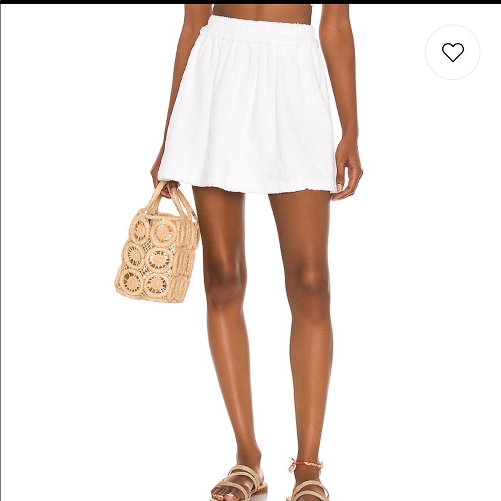 Terry cloth skirt